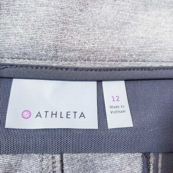 Athleta Gray High Rise Moto Skinny Pants Biker core - Picture 3 of 12